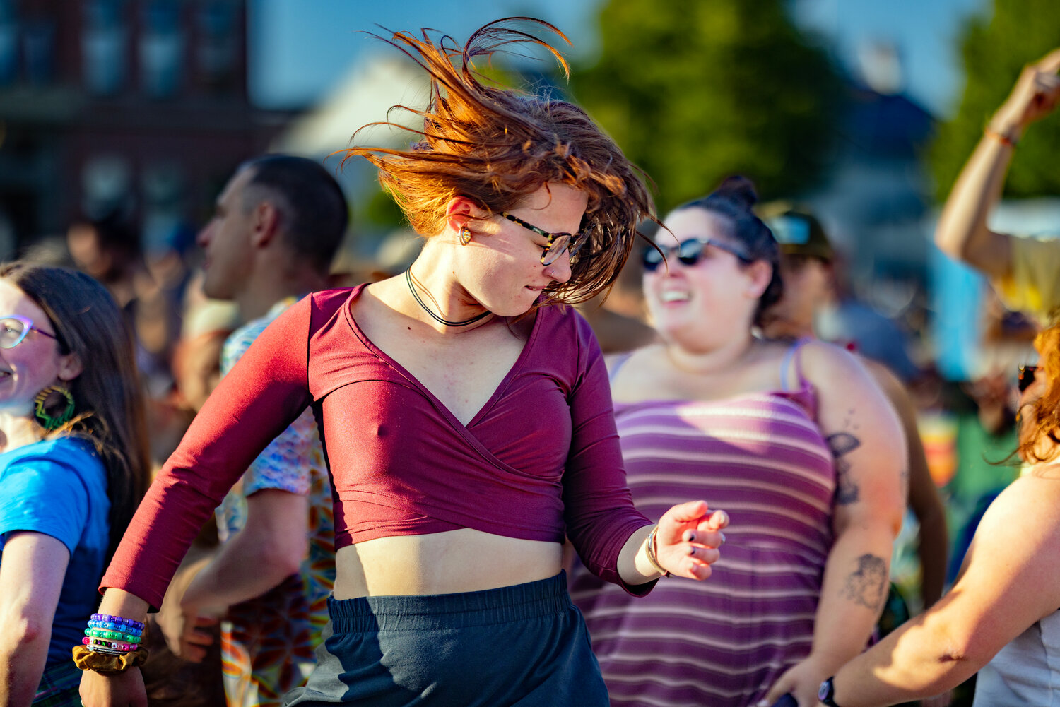 Dancers rock out to bagpipes, electronic dance music